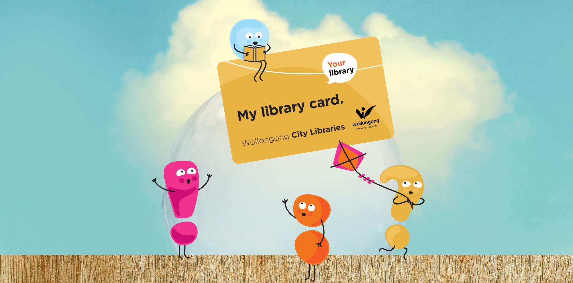 Baby's First Library Card illustration
