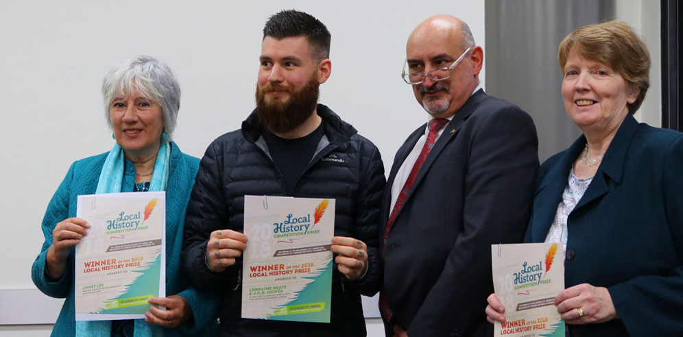 Janet Lee, Josh Howes, Deputy Lord Mayor David Brown and Lorraine Neate