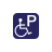 Accessible parking icon