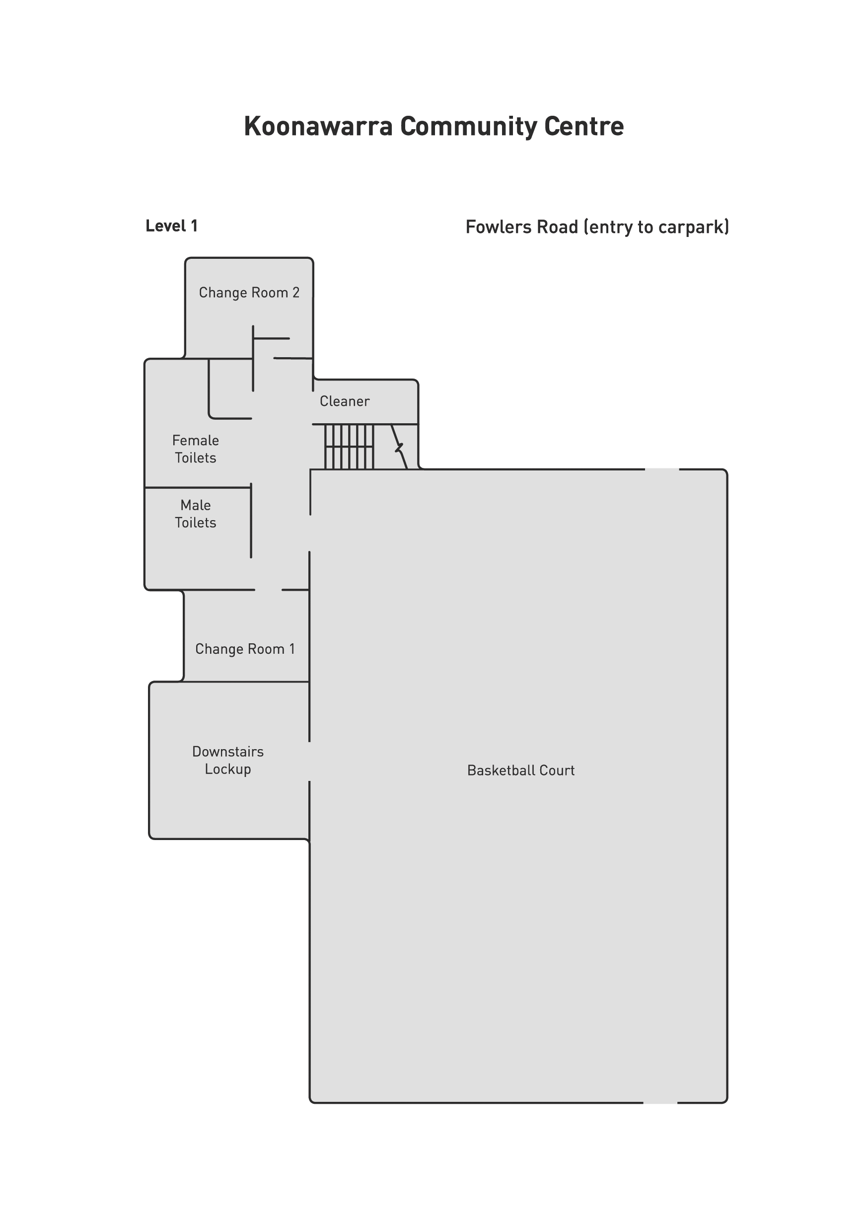 Koonawarra Community Centre Images Floorplan 1