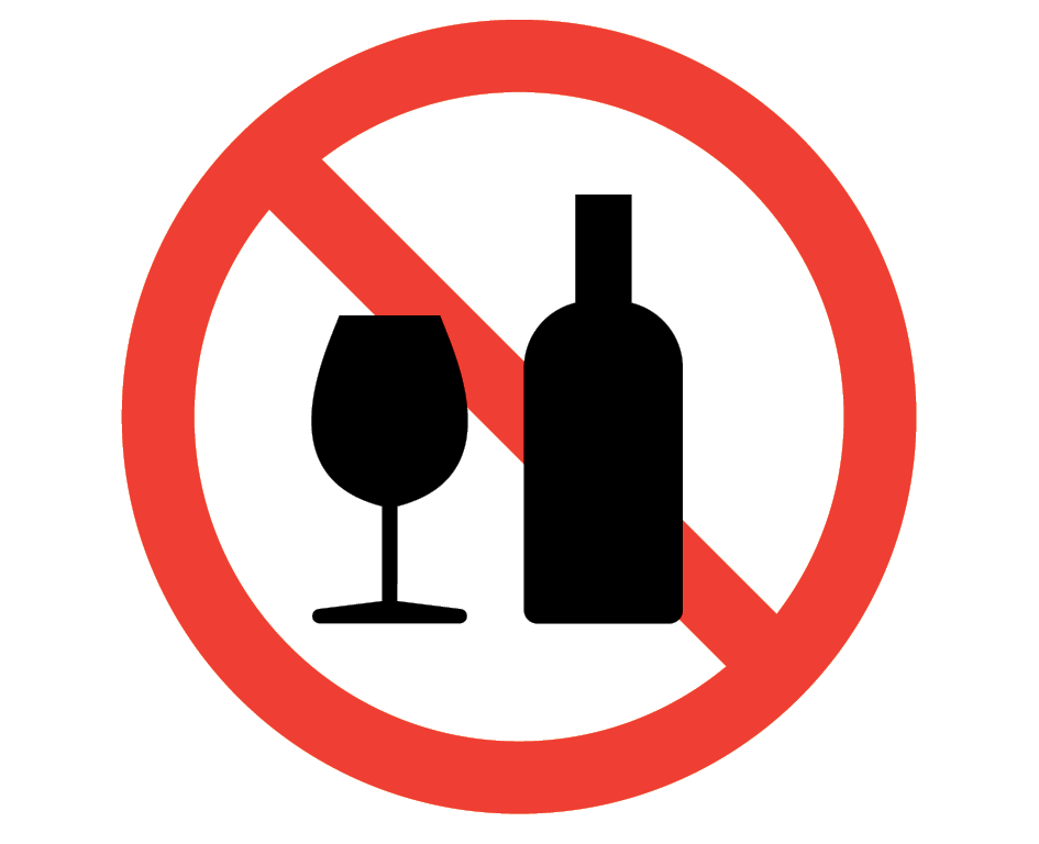 No alcohol