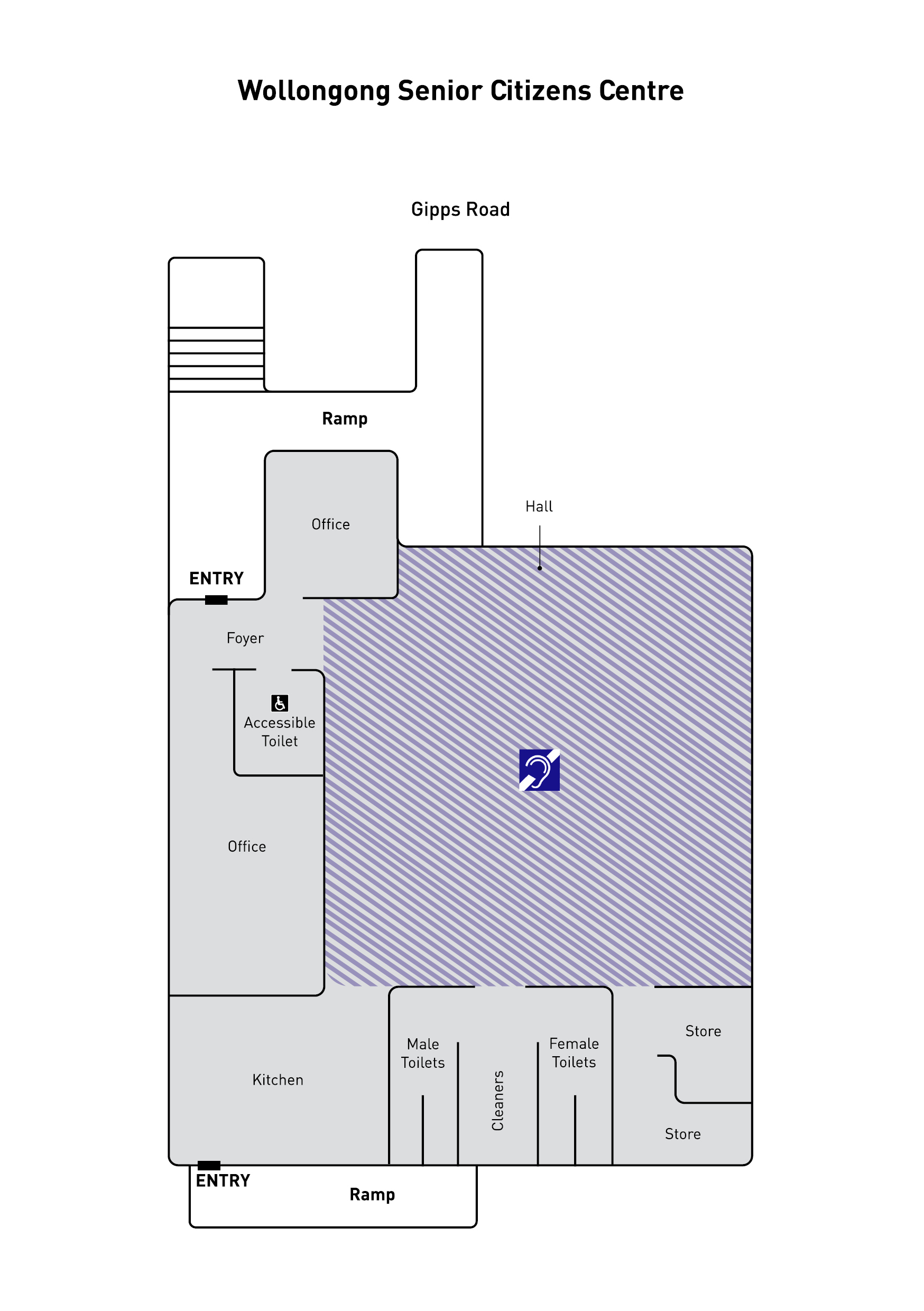 Wollongong Senior Citizens Centre Floorplan