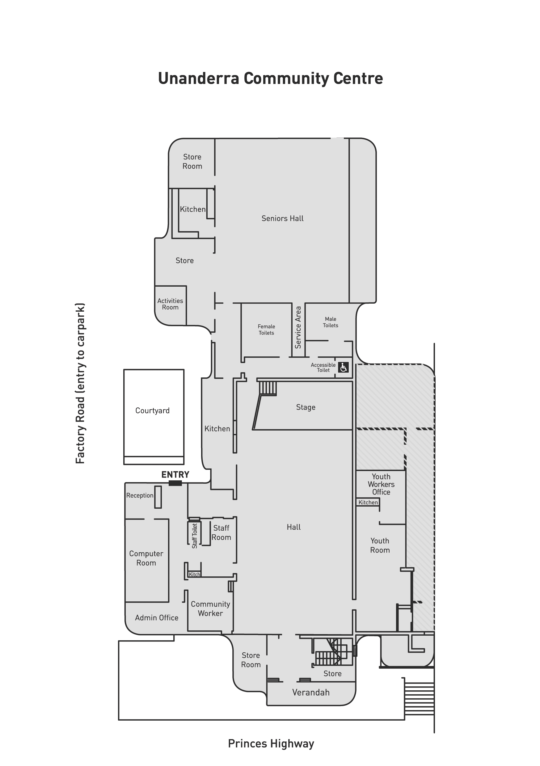 Unanderra Community Centre Floorplan