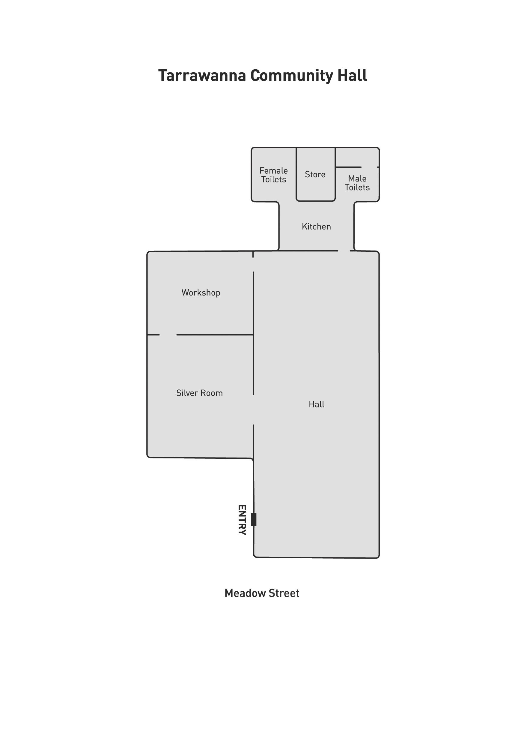 Tarrawanna Community Hall Floorplan