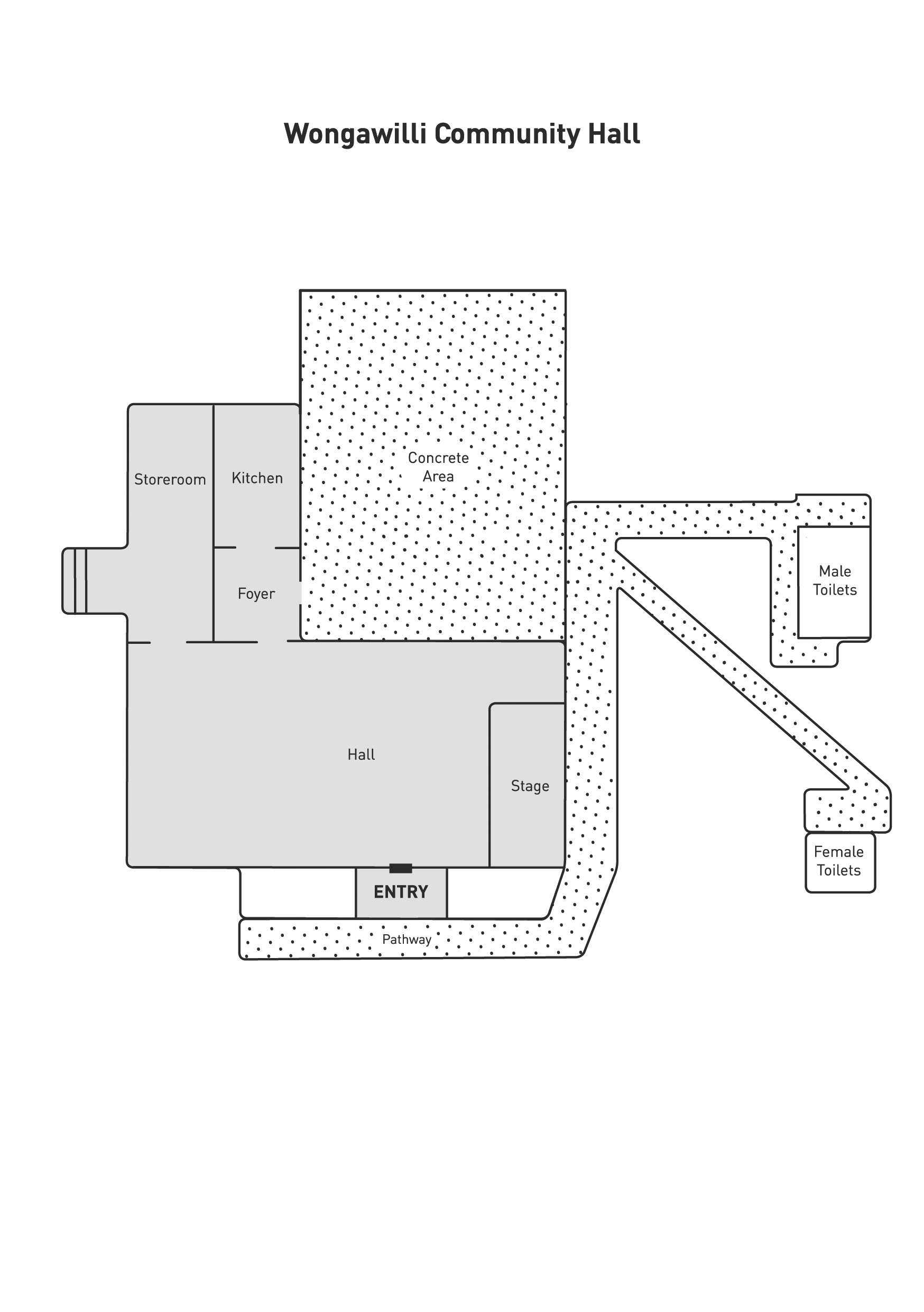 Wongawilli Community Hall Floorplan