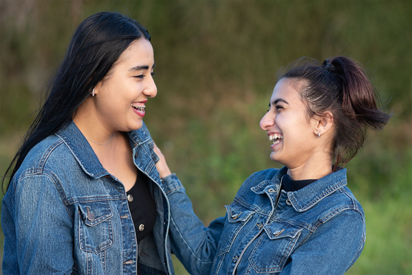 photo of Rasha and Zeinab by Sam St Jon