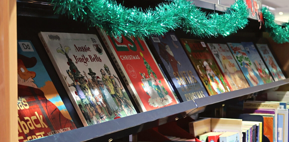 Warrawong Library Christmas book display