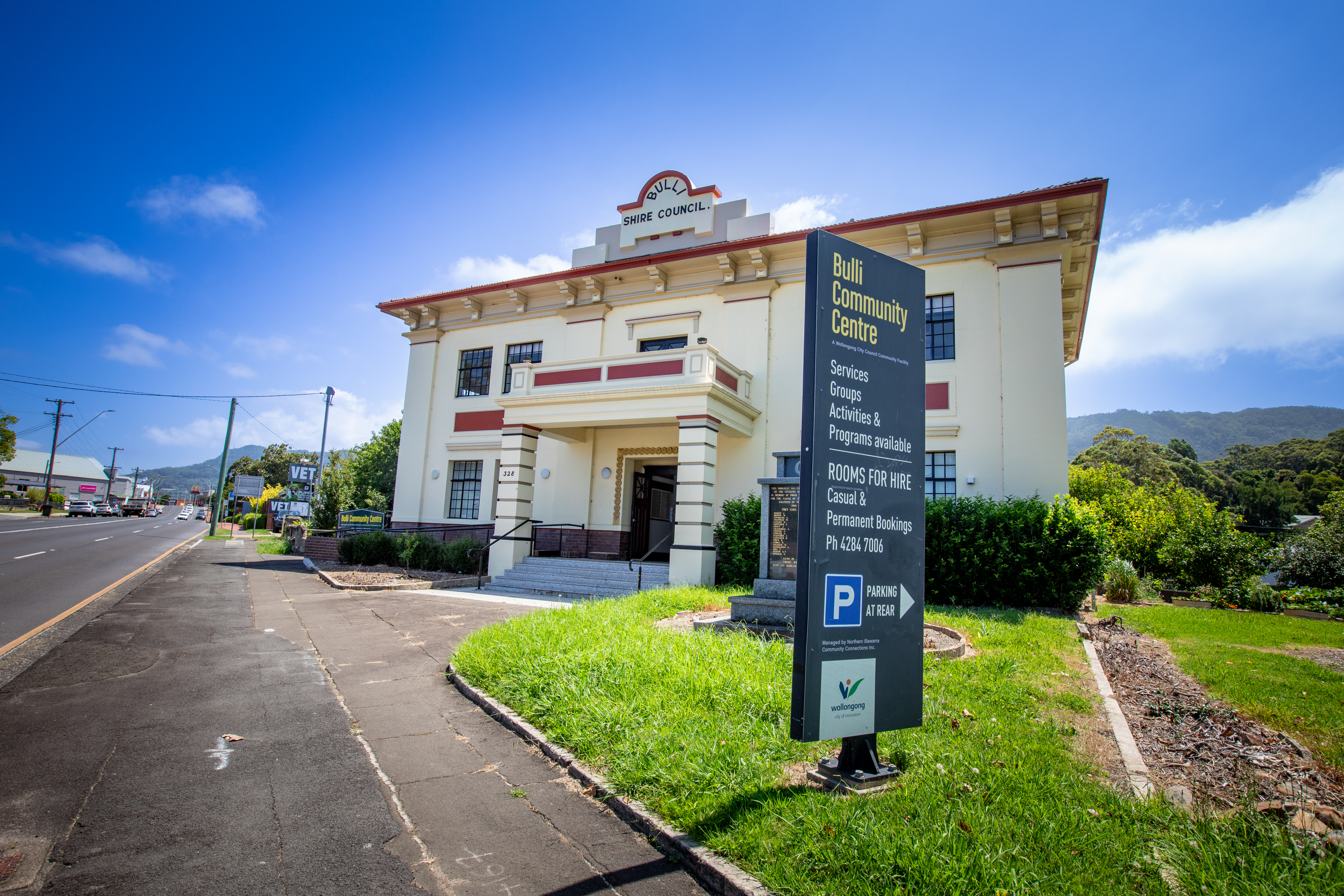 The iconic Bulli Community Centre building