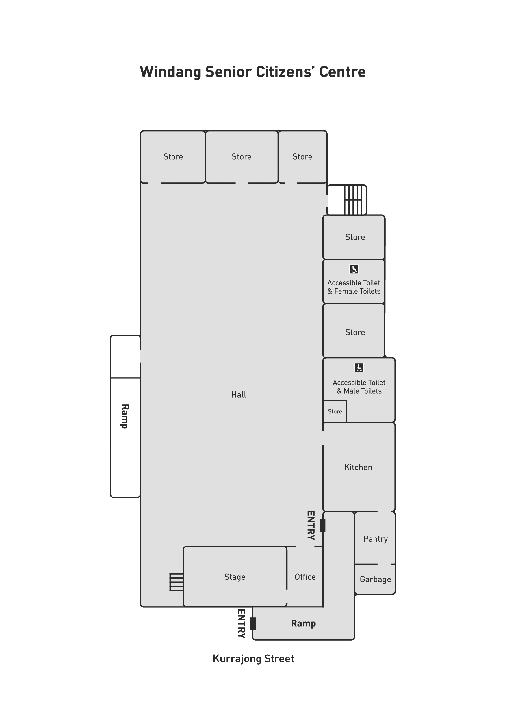 Windang Senior Citizens Centre Floorplan