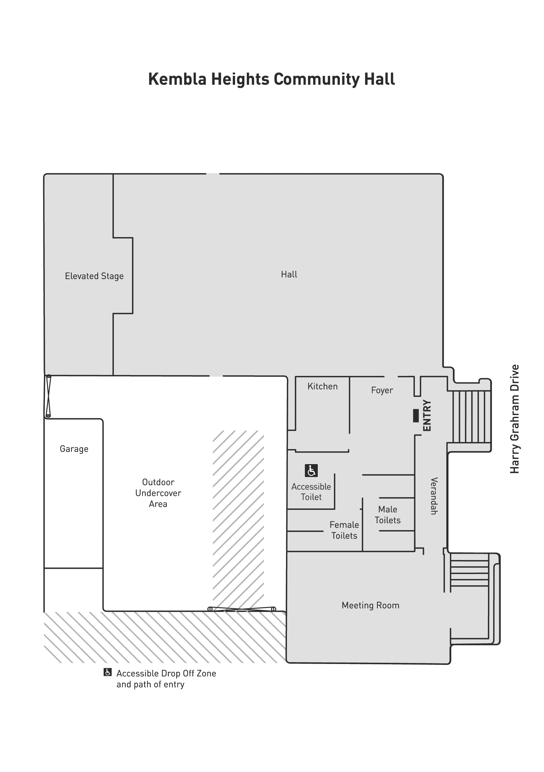 Kembla Heights Community Hall Floorplan