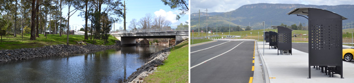 Cleveland Road West Dapto works 