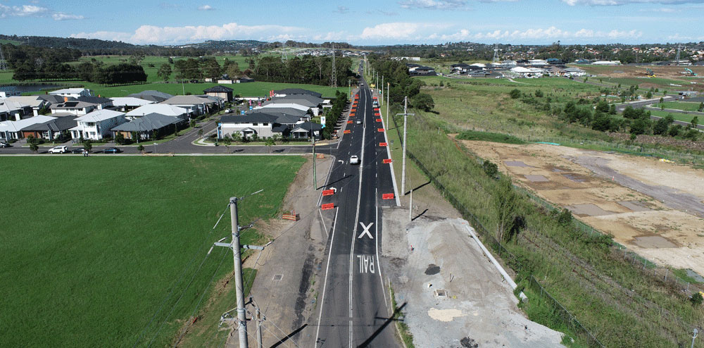 West Dapto Road Stage 1B works