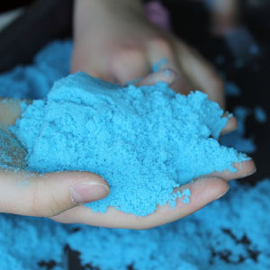 blue kinetic sand